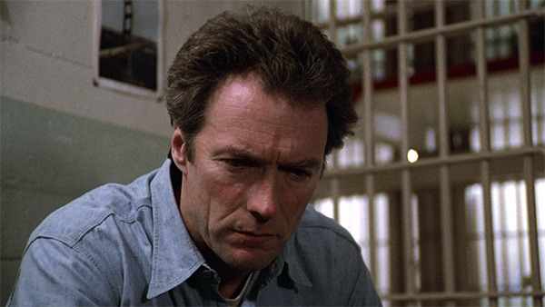Clint Eastwood en Escape from Alcatraz, fotografiada por Bruce Surtees