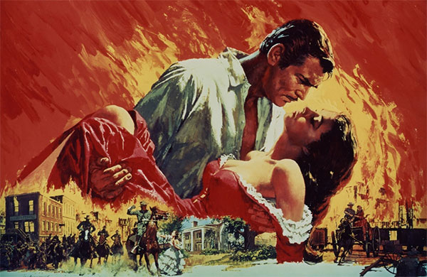 "Gone With The Wind" (Lo que el viento se llevó, 1939), rodada en 3 Strip Technicolor.