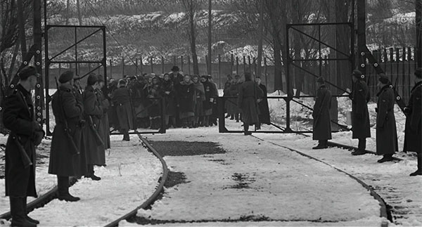 Composición en blanco y negro de La lista de Schindler