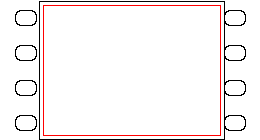 Negativo de 35 mm de la época muda con la imagen ocupando toda la altura del fotograma
