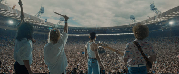 Recreación en 35mm del videoclip I Want To Break Free en Bohemian Rhapsody
