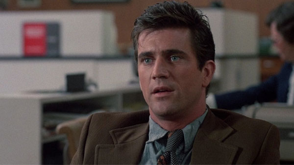 Mel Gibson y Sissy Spacek en The River