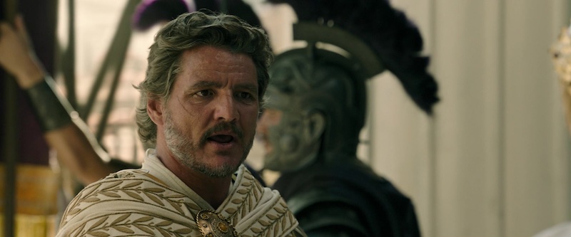 Fotograma de Gladiator II con composición épica y acabado digital en la fotografía de John Mathieson