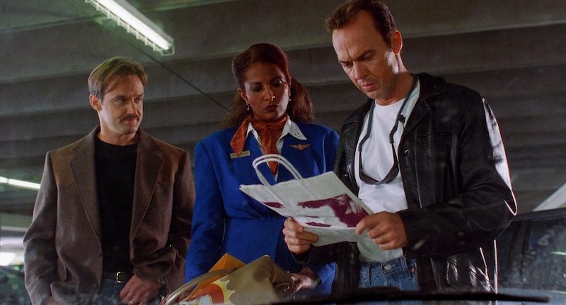Michael Bowen, Pam Grier y Michael Keaton en "Jackie Brown" (1997)