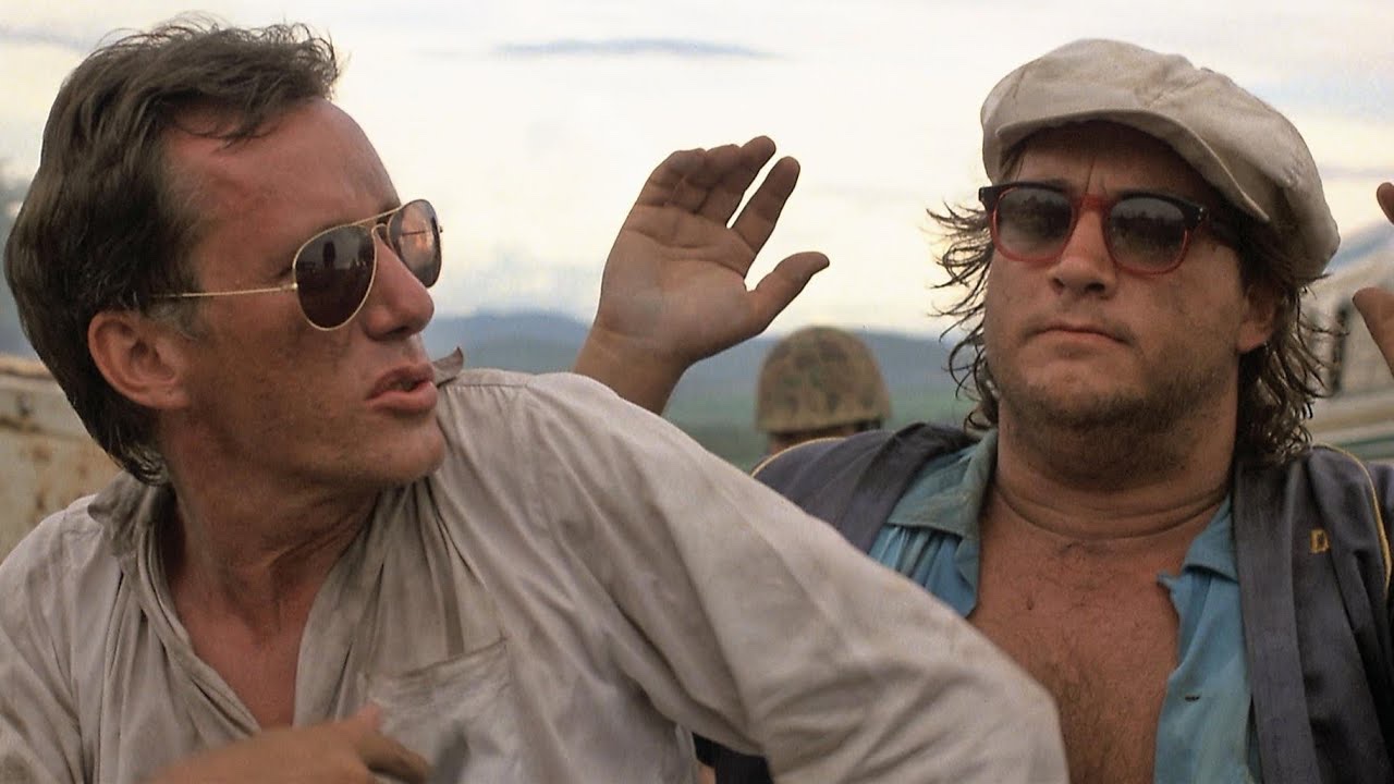 James Woods y James Belushi en "Salvador" (Oliver Stone, 1986) - Fotografía de Robert Richardson