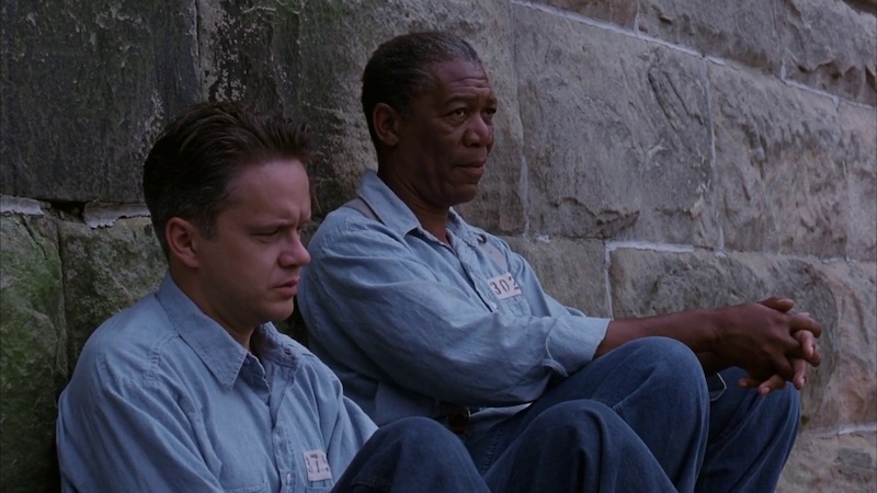 Andy Dufresne en un momento clave de The Shawshank Redemption, fotografía de Roger Deakins