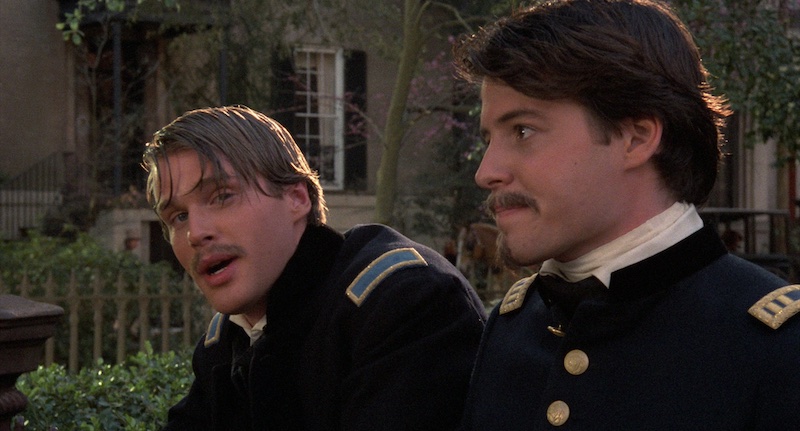 Matthew Broderick junto a soldados de la Unión en Glory Tiempos de Gloria fotografiada por Freddie Francis