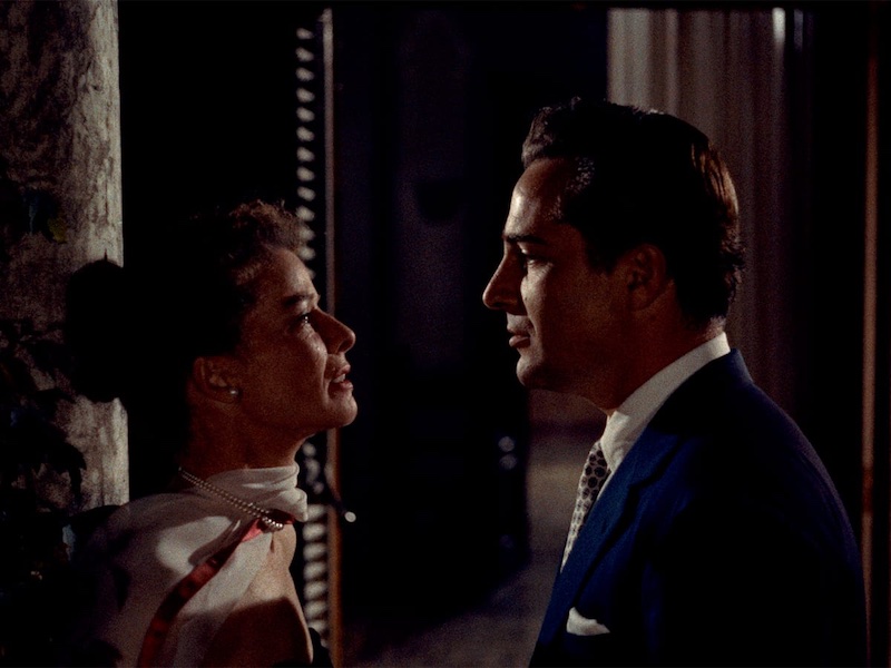 Katharine Hepburn y Rossano Brazzi en Summertime con iluminación clásica de Jack Hildyard en Eastmancolor