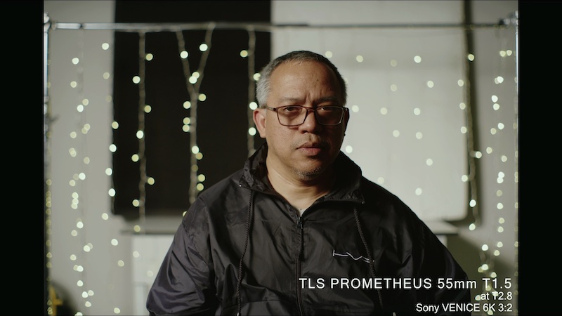 TLS Prometheus 55mm T1.5 stopped down to T2.8 on Sony VENICE 6K 3:2 with improved sharpness and contrast