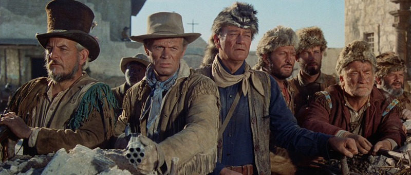 The Alamo 1960 defensores del Álamo composición en gran formato Todd-AO de William H. Clothier ASC