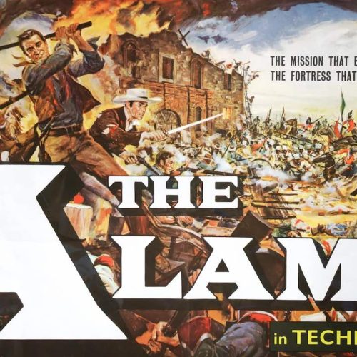 "The Alamo" (1960), directed by John Wayme, cinematography by William H. Clothier, ASC, produced in Todd-AO