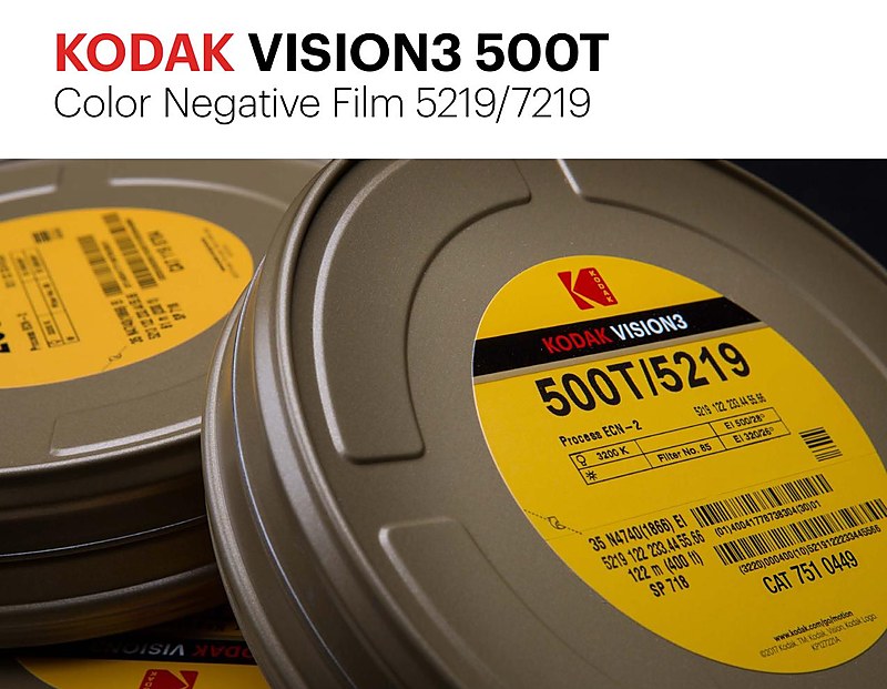 Latas de película negativa Kodak VISION3 500T 5219 7219 para cine
