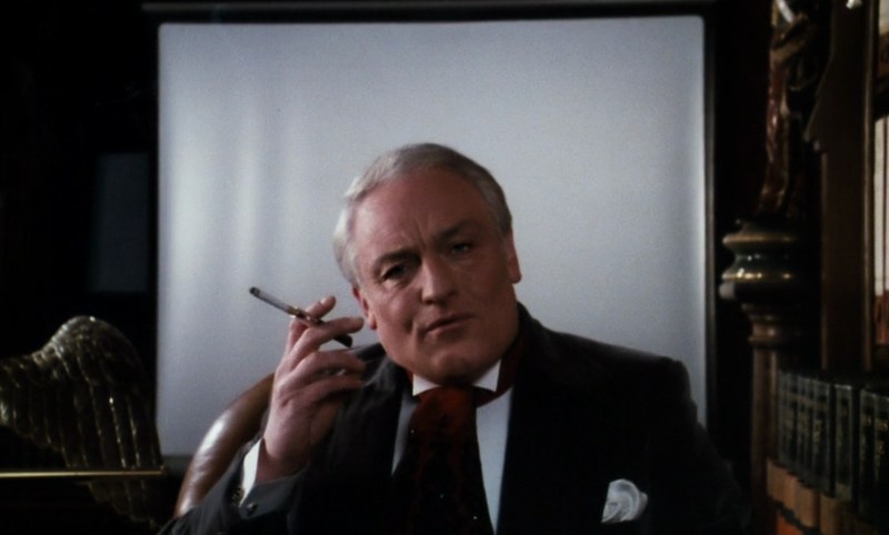 Charles Gray as the Criminologist in The Rocky Horror Picture Show, photographed by Peter Suschitzky
