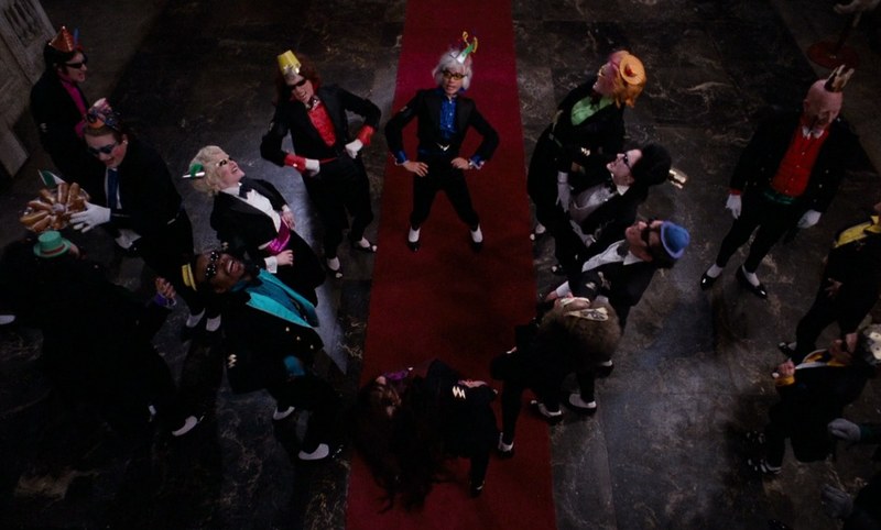Overhead composition of the party sequence in The Rocky Horror Picture Show, photographed by Peter Suschitzky